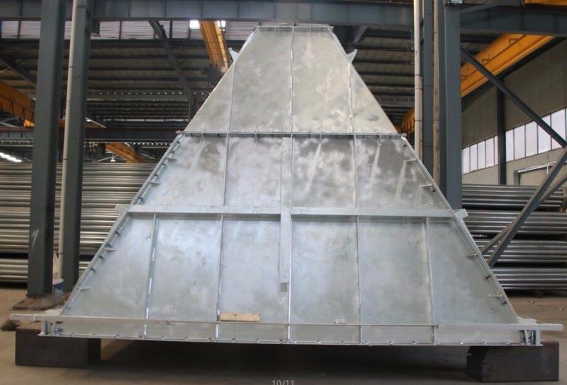 steel structure silo chute